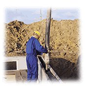 Arbeiter an der Baustelle