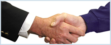 Partner Händedruck